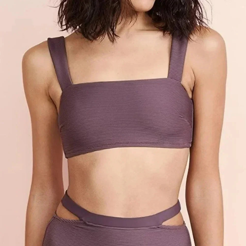 Vitamin A Venus Bikini Top, mauve